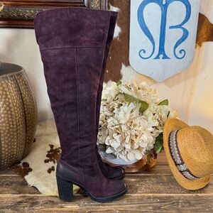 Born Deep Purple Suede Footwear